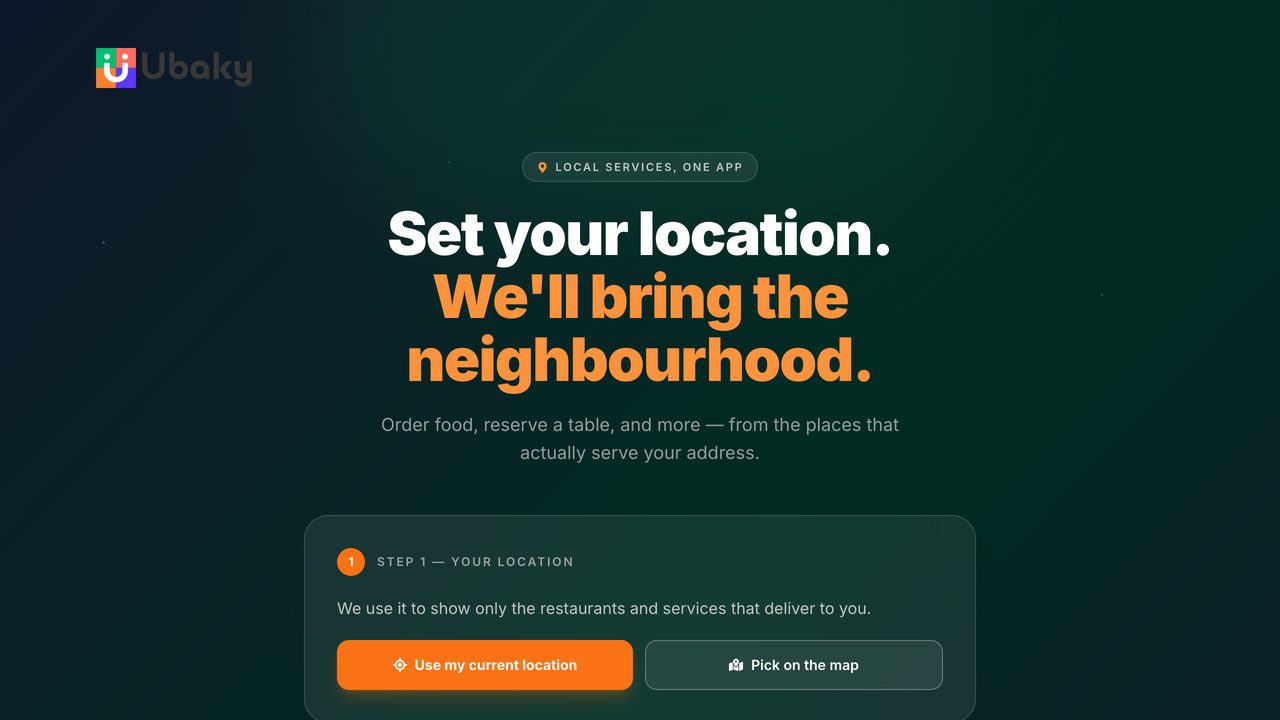 Ubaky homepage